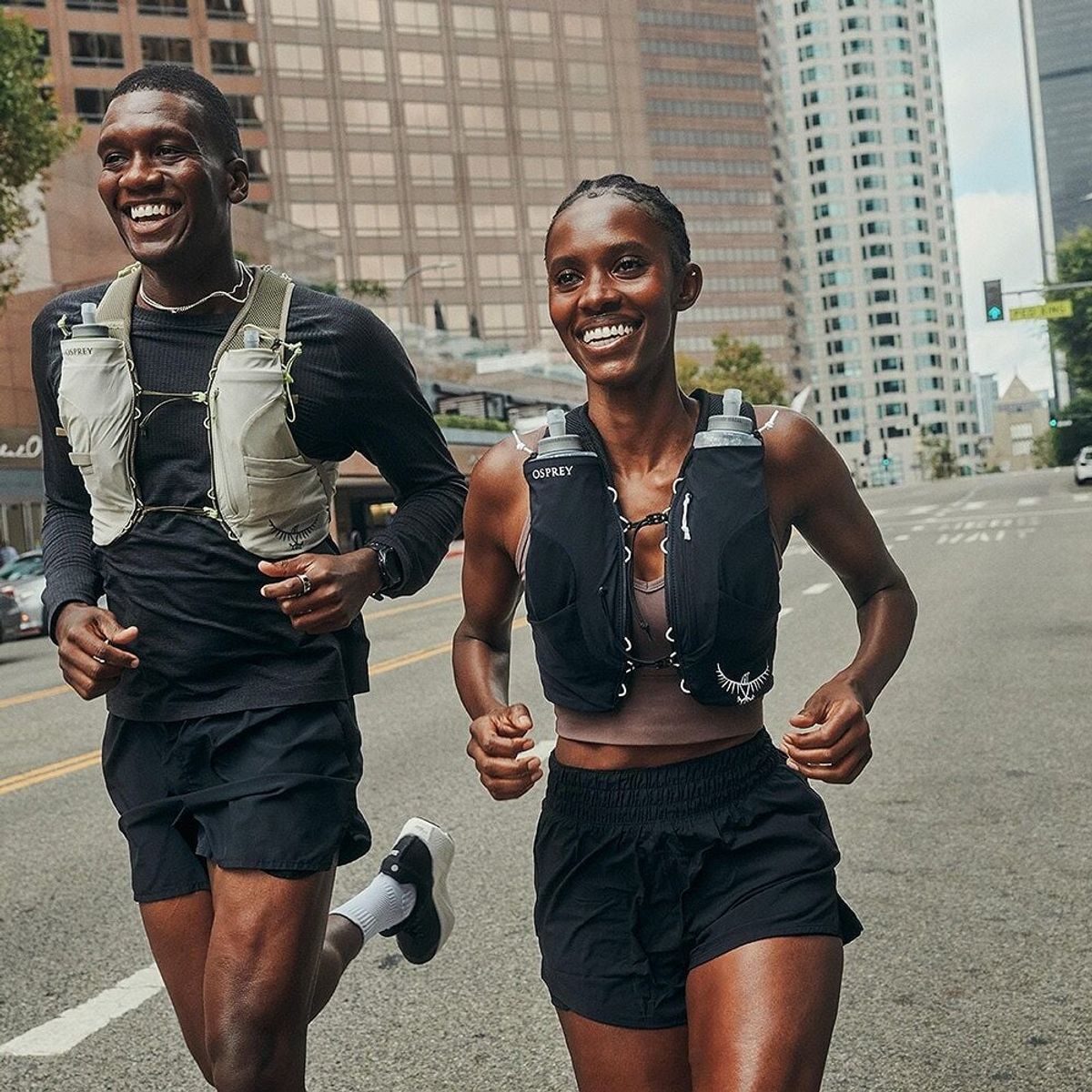 Osprey Løpevest til dame, Dyna LT m/flasker, Dawn Blue